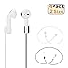 Airpods Strap,Airpods Accessories,Airpods Ear Hooks, TPE Sport Secure Anti-lost Strap Wire Cable Connector Holder for Apple Airpods Wireless Bluetooth Earphones,4 pack Inch Neck Strap for iPhone X