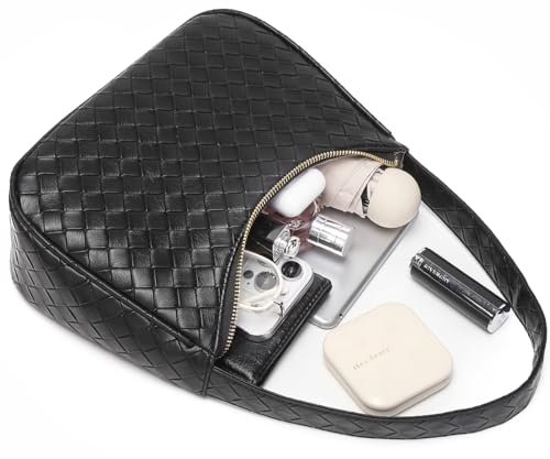 Image of CYHTWSDJ Shoulder Bags for Women, Cute Hobo Tote Handbag Mini Clutch Purse with Zipper Closure