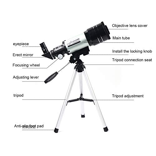 Telescopio astronómico refractor 70mm para principiantes miniatura 4