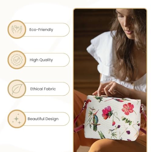 Image of Signare Tapestry Crossbody Bag Sling Shoulder Purse for Women