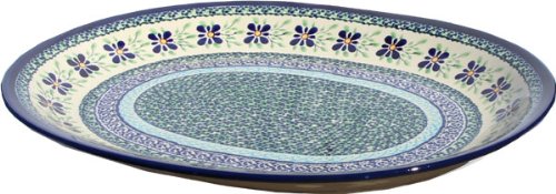 Polish Pottery Large Serving Platter Zaklady Ceramiczne Boleslawiec 1007-du121 Unikat