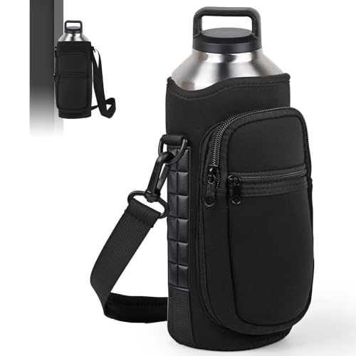 SKUTZTEK Bolsa Deportiva Magnética con 12 Imanes - Bolso Gimnasio Práctico con Portabotella, Bolsillo para Móvil y Correa Ajustable para Entrenamiento, Viaje y Uso Diario
