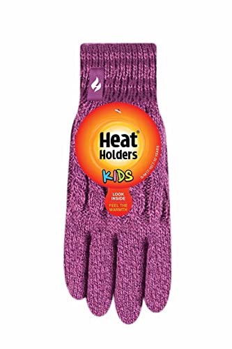 HEAT HOLDERS Girls Gloves Bright Pink/Magenta/Age 7-102
