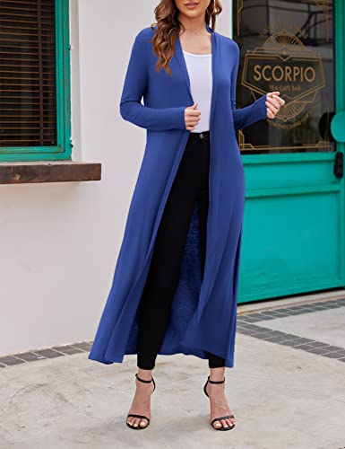 Image of Bluetime Women Floor Length Open Front Cardigan