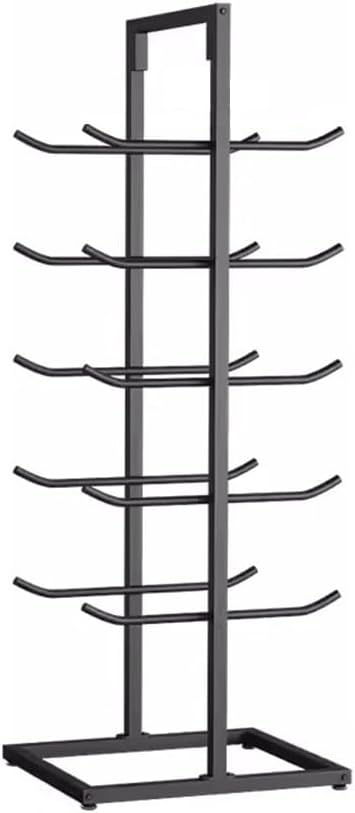 Foam Rollers Metal Display Stand, Ultra Fitness Gear Foam Roller and Mat Rack, Storage Shelf, Workout Storage Organizer-Black-60x40x130cm