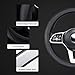 Customized Car Leather Steering Wheel Cover for Mercedes Benz GLE 350/450/53 AMG/580/63 AMG S 2020-2024 Microfiber Breathable Anti-Slip Protector Car Accessories Fashionable Generous,Black