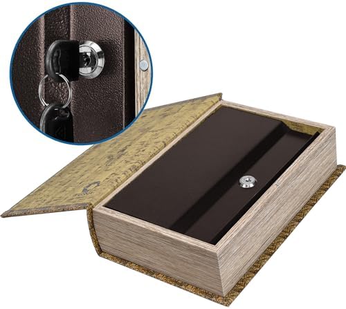 Barska CB12480 Key Lock Antique Map Diversion Book Safe Lockbox