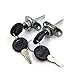 2 Pcs - Zinc Alloy Drawer Lock Desk Wardrobe Furniture Cabinet Locker Showcase with 2 Key 16mm