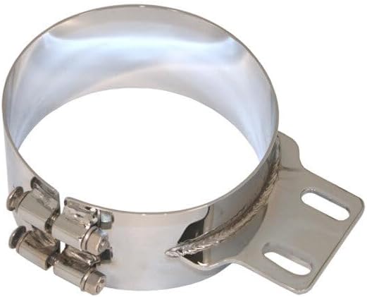 Replacement for Peterbilt 389 Glider Year 2022 Chrome Plated SS Straight MOUNTING Bracket 6 INCH by Technical Precision