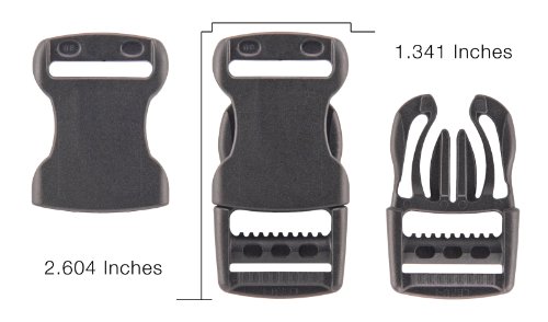 YKK 10-1 Inch Flat Side Release Plastic Buckles2