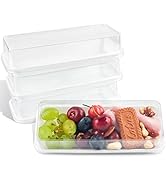 ZORRITA 50 Pack Plastic Charcuterie Boxes with Clear Lids, Rectangle Disposable Sandwich Boxes To...