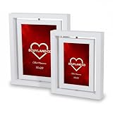 Home decoration Pack de 2 marcos de fotos multiples 10x15 y 15x20 giratorio de 360° decoracion hogar - decoracion habitacion - regalos originales para mujer - regalo aniversario pareja - (2 unidades).
