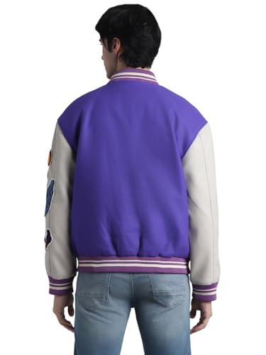 Image of Jack & Jones Stand Collar Varsity Jacket