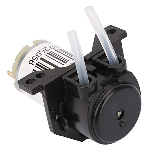 Miniature, SelfPriming Titration Pump, 6V Miniature Silent Peristaltic Pump, SelfPriming DC Titration Pump (6V right angle black)
