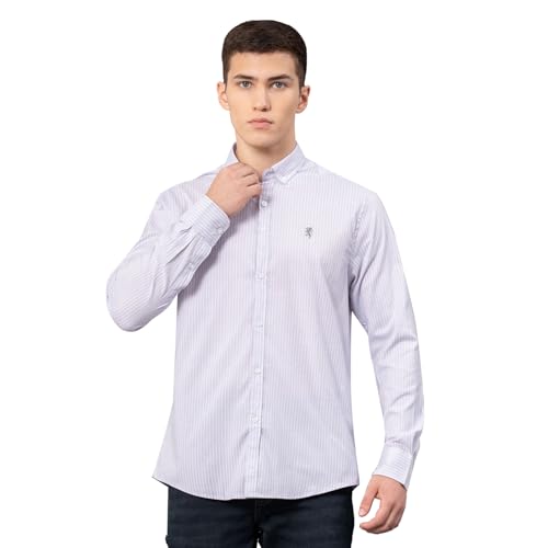 Image of Red Tape Striped Regular Fit Shirt For Men | Comfortable & Stylish