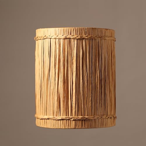 Image of Habere India-All the Cultures Fabricating India Bamboo Wall Lamps | Cane and Rattan for Living Rooms | Cafe Lights | Raffia Wall Lamp | Lamps for Bedroom (Medium: L25 x W13 x H30 cm)