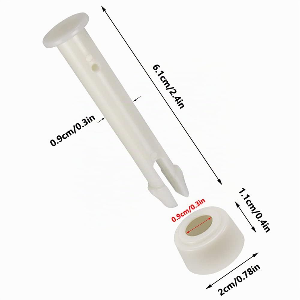 10 Pièces Goupilles en Plastique pour Intex Round Metal Frame Pools Pièces de Rechange pour Joints de Piscine pour Joints de Piscine,Remplacement de pièces de Rechange Joint Pins (6cm/2.36in)