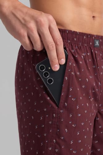 Image of Cotton Boxer Shorts for Men Half Pants with Pockets