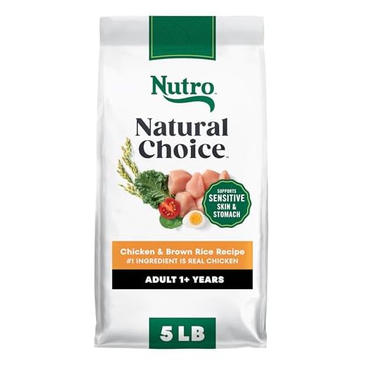 Nutro Natural Choice Dry Dog Food, Adult Dog Food Dry Chicken and Brown Rice Recipe, 5 lbs.