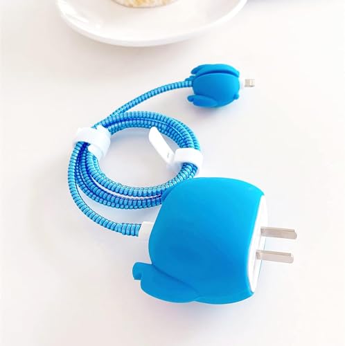 Image of Cartoon 3D Design Protective Case Compatible with Apple 18W - 20W USB-C Power Adapter Charger, Protective Cover for iPhone 18W & 20W Power Adapter Charger with Wire Saver. (Stich)