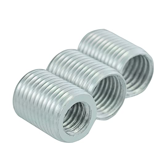 Temzzer Threaded Gear Shifter Handle Knob Adapters Aluminum Alloy Transmission Stick Shift Knob Replacement Accessories For Most Manual Automotive Vehicles (Silver) #TOP2