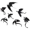 Honbay PVC 3D Dragon Decorative Wall Decals Wall Stickers for Home Wall Decoration