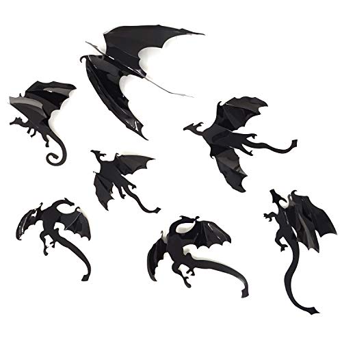 Honbay Pvc 3D Dragon Decorative Wall Decals Wall Stickers For Home Wall Decoration #TOP1