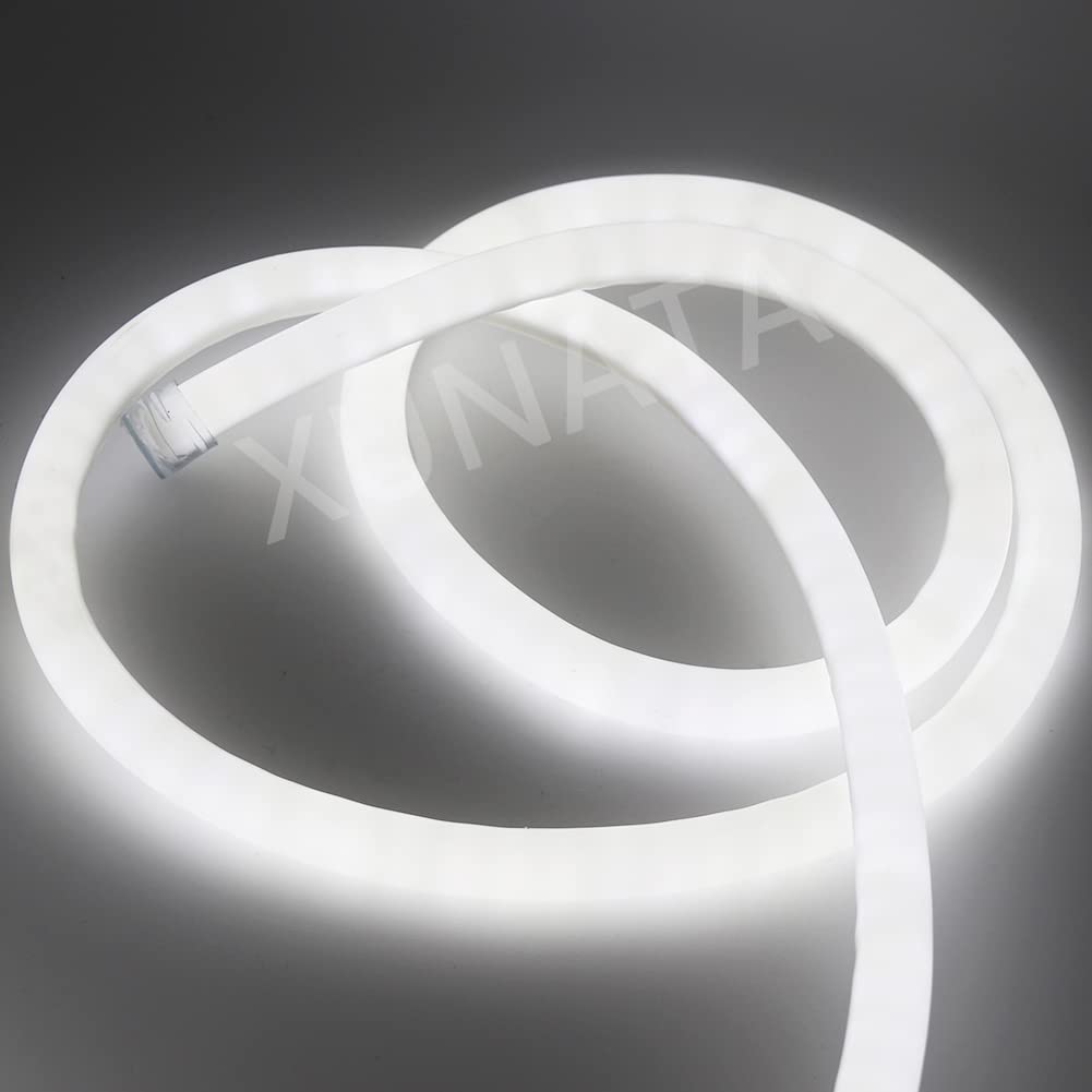 220V Neon LED Streifen,10m LED Lichtschlauch Außen, LED Band Silikon IP65 Wasserdicht 3000K Schneidbar Flexibel Neonlicht für Schlafzimmer, Party, Zuhause, Küche,Weihnachten,Dekoration, Bar etc