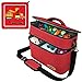 Produktbild PUNALU große Tasche für Toniebox inkl. Schutzfolie passend für Toniebox, Platz für 68 Tonies, Set Toniebox Tasche + Toniebox Aufkleber (rot)