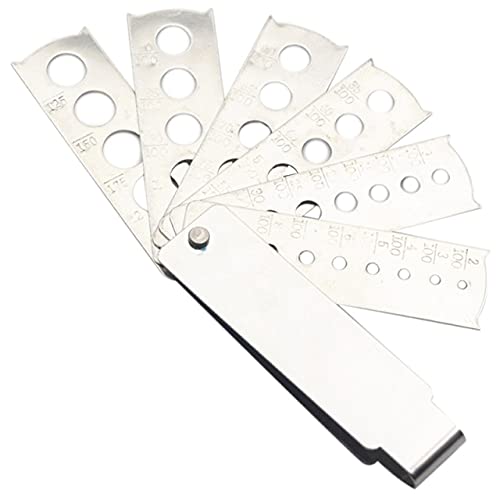 IREANJ Calibrador de Medidando Joyas de Piedras Preciosas Diamante Medida del pie Herramienta de medición del calibrador Seis Joyas Cover