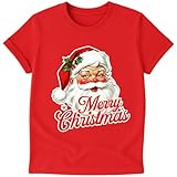Santa Merry Christmas Family T-Shirt – Handmade - Customizable Backside Text with Name, Year or Text | Personalized for Family, Friends & Couples