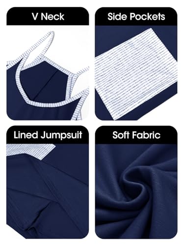 Image of Fisoew Womens Tennis Athletic Dress Mini Romper Dress with Built in Shorts Summer Vacation Outfits