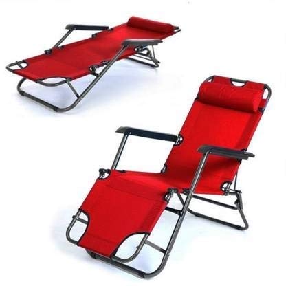 Image of Zero Gravity Chair, Lawn Chair Recliner Lounge, Portable Camping Folding Beach Chair with Removable Pillow (Orange)