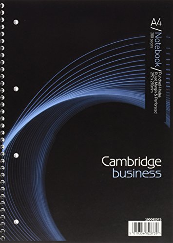 Preisvergleich Produktbild Cambridge A4 schwach und Rand Notizbuch, Drahtkammbindung (Pack von 3)