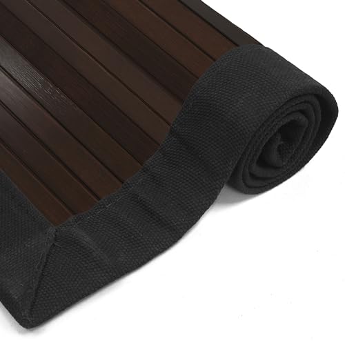 Red Lantern Bamboo Rug - Mocha - 4' x 6'