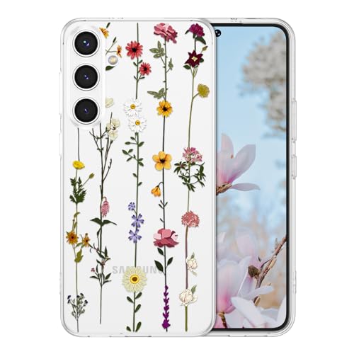 ZTOFERA Floral Case for Samsung Galaxy S25 5G,Clear Cute Flower Pattern Case for Girls Women,Flexible Silicone Protective Slim Shockproof Bumper Phone Case for Galaxy S25 6.2",Clear by ZTOFERA - Used condition - US$7.50