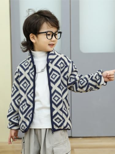 Kids Toddlers Outdoor Polar Fleece Full-Zip Jacket Outwear Coat for 2 to 7 Years3