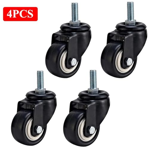 Roues pivotantes pour chaise de bureau anti-rayures 4 pcs