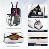 Bolsa de raqueta de tenis, pickleball y pádel tipo mochila con compartimento para zapatos, funda para laptop, gancho para reja y funda para pelotas 4