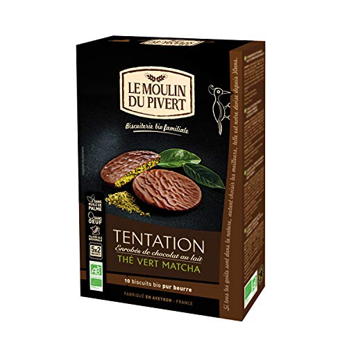 Galletas Tentación Té Verde Matcha Bio - Le Moulin Du Pivert - 130G