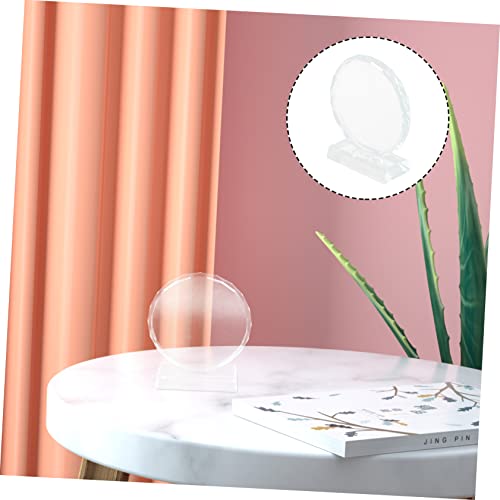 BESPORTBLE Troféu De Cristal Em Branco Acessórios De Mesa Decoração De Mesa Troféu De Prêmio Redondo