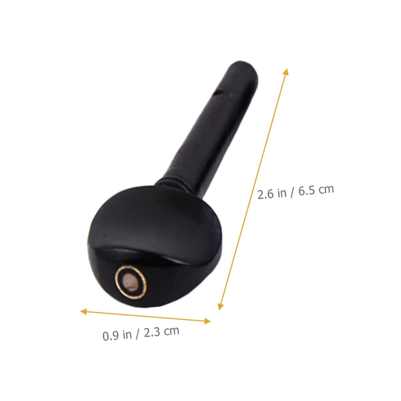 Sosoport 4Pcs Violin Tuning Pegs Durable Ebony Pegs for Violins High Density Replacement Accessories Portable and Practical Design