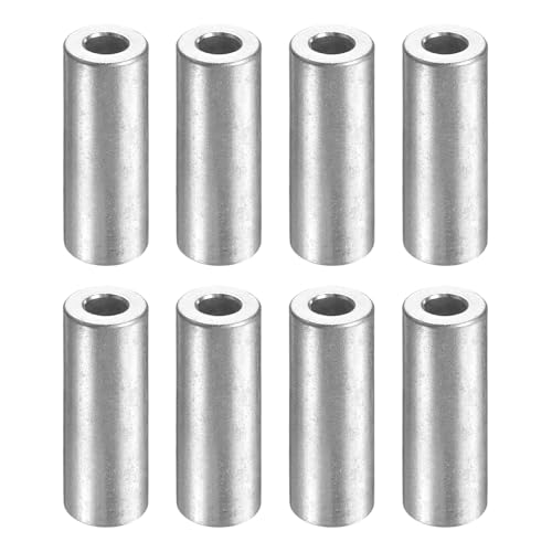 uxcell 8pcs espaceur aluminium 1/2" OD x 1/4" ID x 1-3/8" L