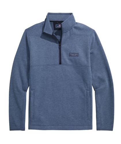 Image of vineyard vines Men's Mountain Sweater Fleece Quarter-zip