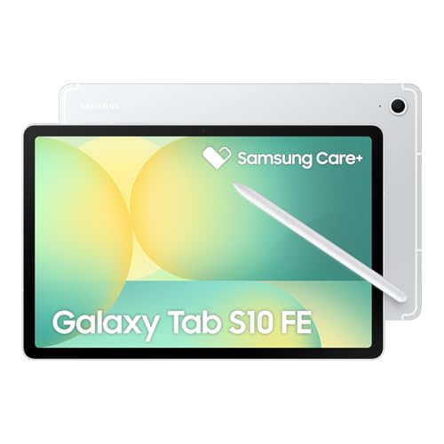 Tablet Samsung Galaxy Tab S10 FE, Prata, 128GB, 8GB RAM, Tela Imersiva de 10.9" 90Hz, Camera Traseira de 13MP, Câmera Frontal