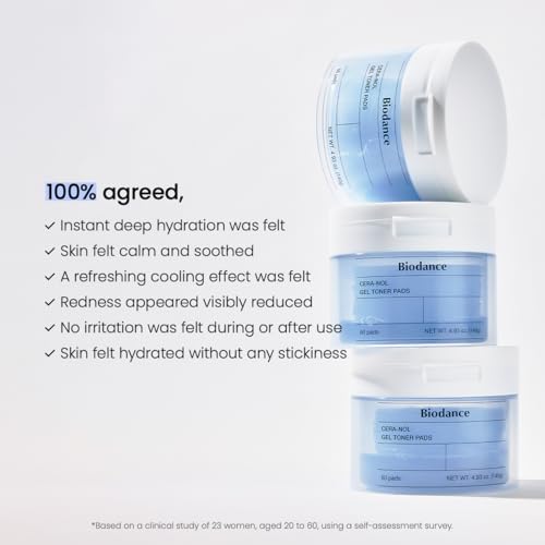 Biodance Cera-nol Gel Toner Pads – Beruhigende Feuchtigkeitspflege mit Hyaluronsäure & Ceramiden für empfindliche Haut