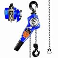 FITHOIST Lever Chain Hoist 1650LBS Capacity 10FT Manual Ratchet Chain Puller Hoist with 2 Hooks for Open-Air and Unpowered Operations (1650LBS 10FT)