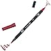 Produktbild Tombow ABT-815 Fasermaler Dual Brush Pen mit zwei Spitzen, cherry