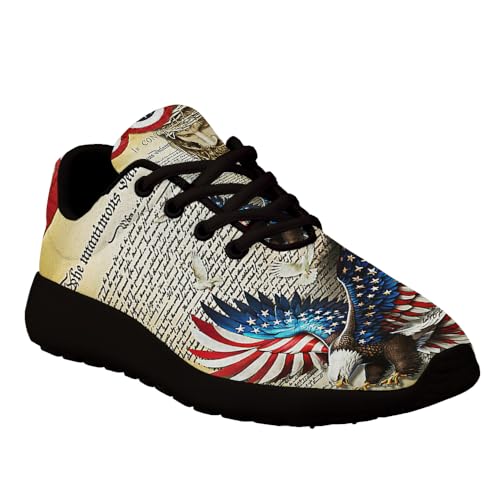 Eagle Christian Jesus American Flag Shoes for Women Men Trail Running Casual Fashion Sneakers Slip-on Tennis Shoes3