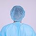 100 Count 21 In Disposable Anti-Dust Protective Hair Net,Disposable Bouffant Caps for Hospital,salon,Catering,laboratory,Blue